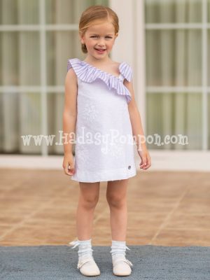 Vestido Evasé Blanco Marine