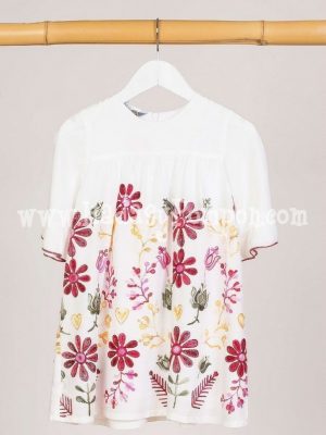 Vestido Multicolor Bordados
