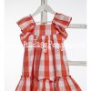 Vestido Cuadrotes Coral - Imagen 2