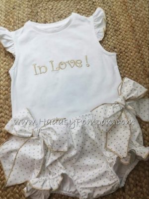 Conjunto Camiseta  y Braguita IN LOVE