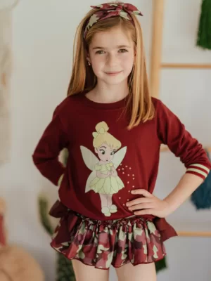 Conjunto Sudadera y Faldita Campanilla