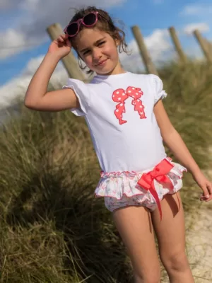 Conjunto Camiseta y Braguita Topitos