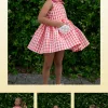 Vestido Vichy Coral - Imagen 2