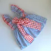 Vestido Vichy Celeste y Flores - Imagen 3